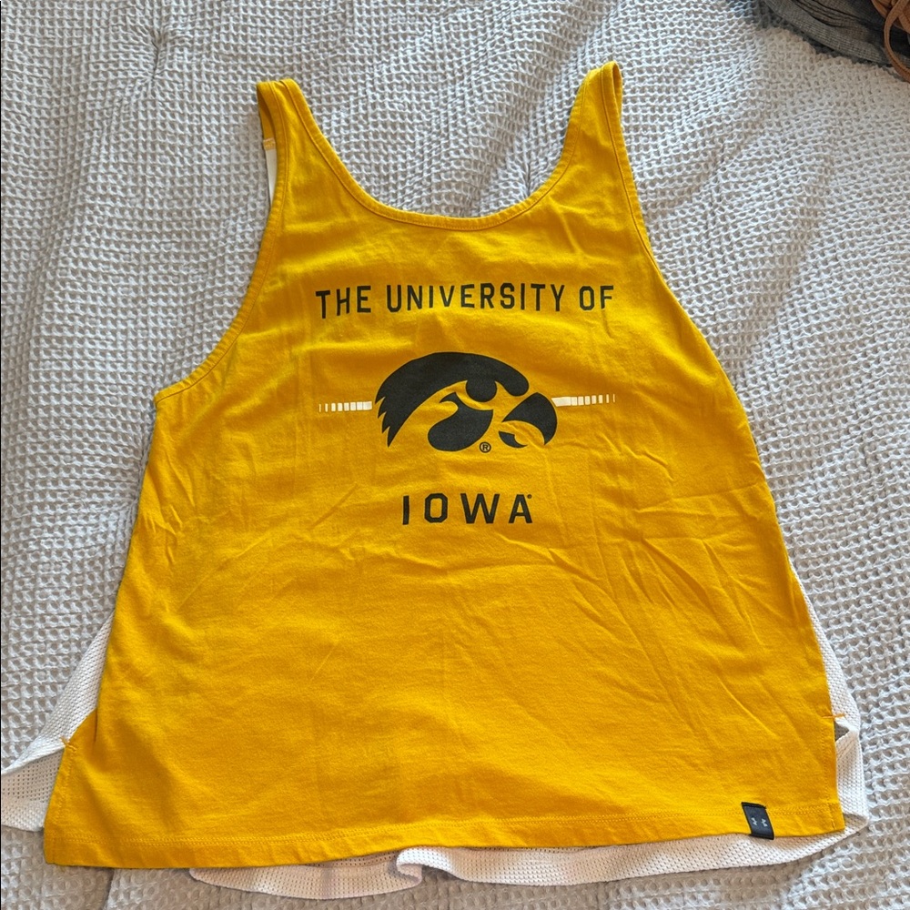 Under Armour University of Iowa Yellow Tank Top